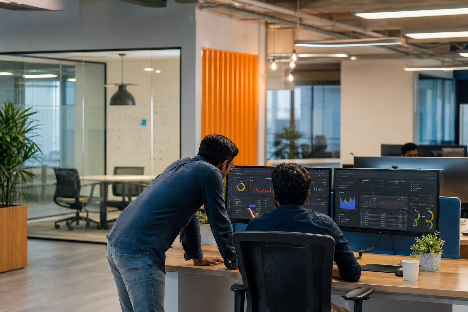GlobalSoftLabs studio environment - engineers collaborating on product delivery