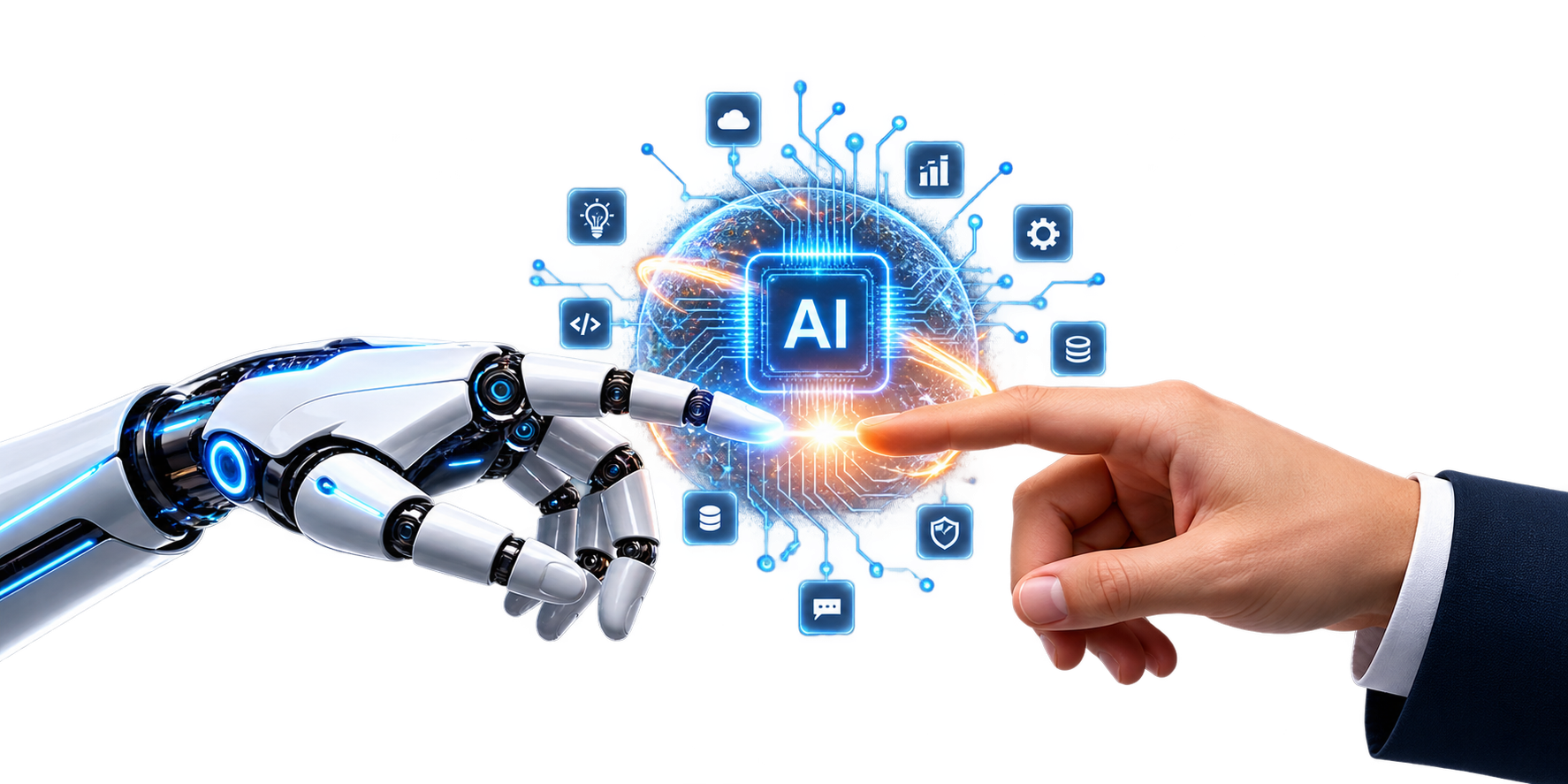 Human and AI partnership - future technology collaboration